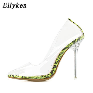 Point Toes Stilettos Transparent Pumps Sandals