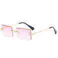 Luxury Rimless Square Polarized Sunglasses