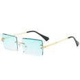 Luxury Rimless Square Polarized Sunglasses