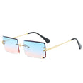 Luxury Rimless Square Polarized Sunglasses