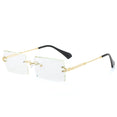 Luxury Rimless Square Polarized Sunglasses