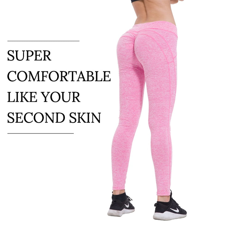 High Waist Push Up Workout Clothing Leggings