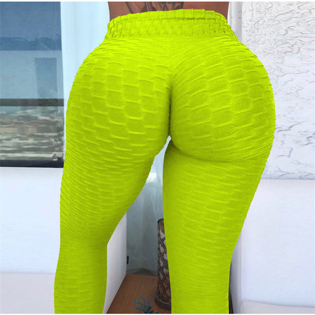 High Waist Push Up Jacquard Fitness Yoga Pants