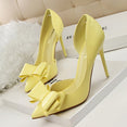 Pointed Toe Bowknot Sweet High Heel