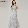 Elegant Evening Lace Appliques Mermaid Gowns Dress