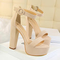 Sexy Block Buckle Women Pumps High Heels