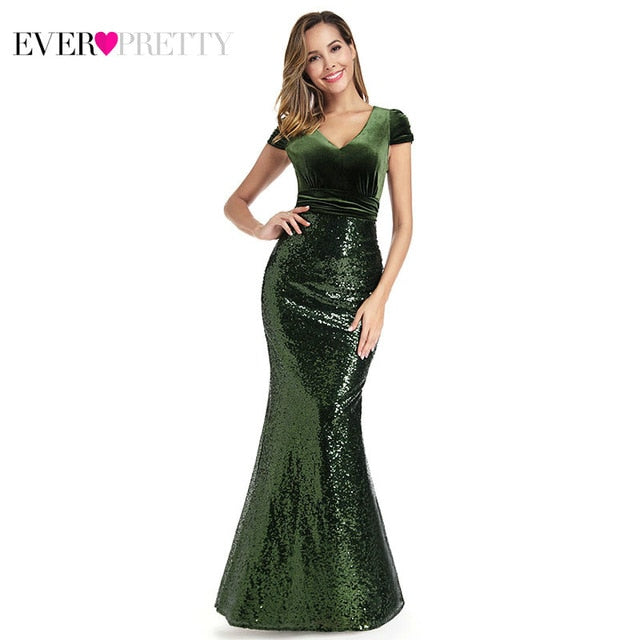 Sleeveless Mermaid Evening Dress