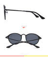 Luxury Coating Mirror Cat Eye Retro Rimless Sunglasses