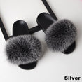 Luxury Real Fox Furry Fur Slippers