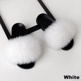 Luxury Real Fox Furry Fur Slippers