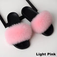 Luxury Real Fox Furry Fur Slippers