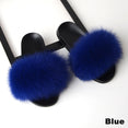 Luxury Real Fox Furry Fur Slippers