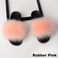 Luxury Real Fox Furry Fur Slippers