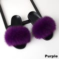 Luxury Real Fox Furry Fur Slippers