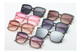 Square Frame Shades Flat Lens Sunglasses