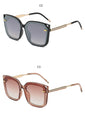 Square Frame Shades Flat Lens Sunglasses