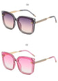 Square Frame Shades Flat Lens Sunglasses