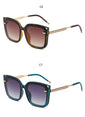 Square Frame Shades Flat Lens Sunglasses