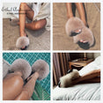 Casual Vogue Fox Fur Slippers