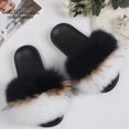 Casual Vogue Fox Fur Slippers