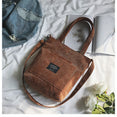 Luxury Corduroy Zipper Shoulder Handbags