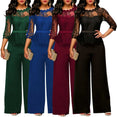 Lace High Waist Palazzo Jumpsuits