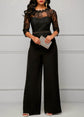 Lace High Waist Palazzo Jumpsuits