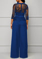 Lace High Waist Palazzo Jumpsuits