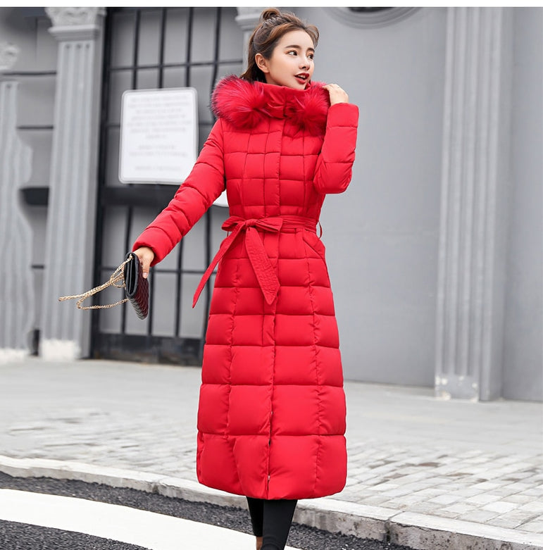 Cotton Padded Warm Thicken Slim Women Winter Jacket