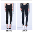 High Waist Skinny Denim Pencil Pants