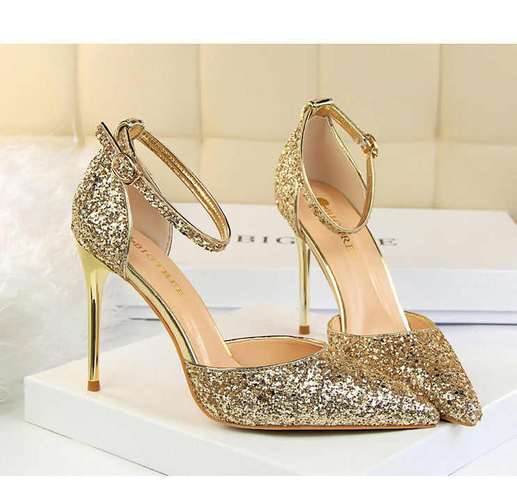 Pointed Toe Wedding Women High Heels Pumps