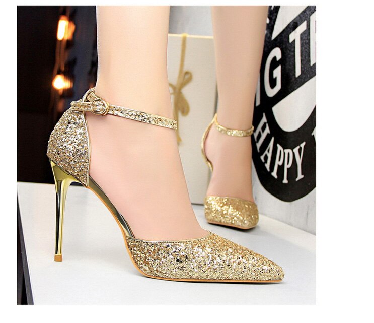 Pointed Toe Wedding Women High Heels Pumps