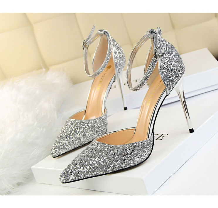 Pointed Toe Wedding Women High Heels Pumps