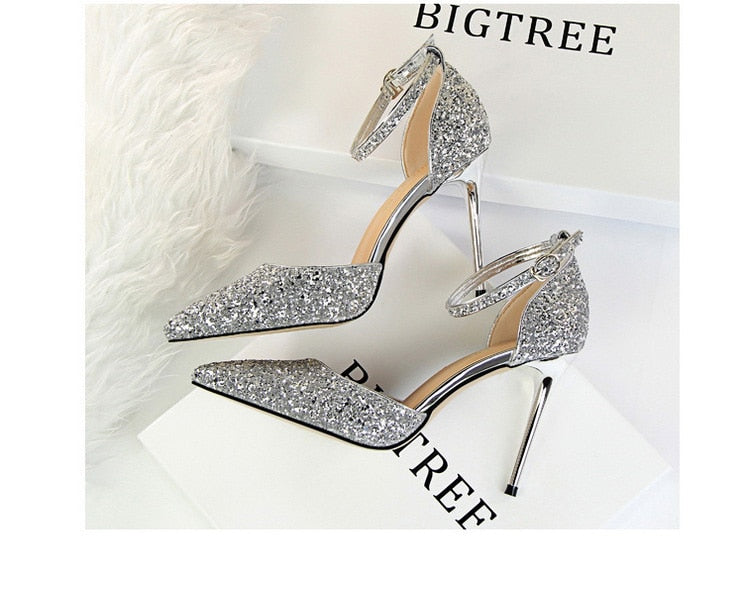 Pointed Toe Wedding Women High Heels Pumps