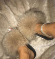 Real Fur Women Fox Fur Slippers