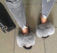 Real Fur Women Fox Fur Slippers