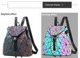 Geometric Shoulder Women Laser Luminous Backpack