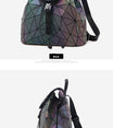 Geometric Shoulder Women Laser Luminous Backpack