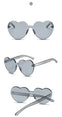 Cute Retro Love Heart Rimless Sunglasses