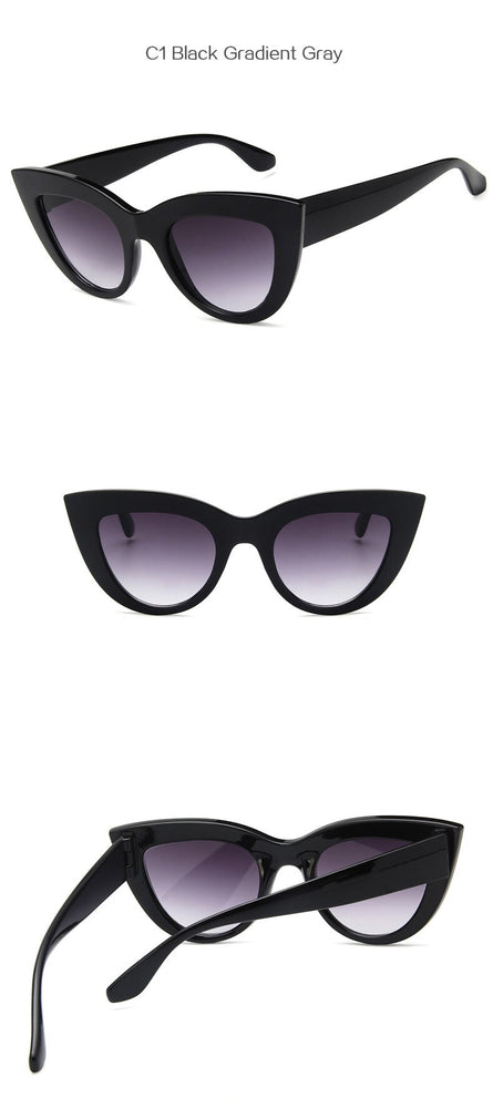 Retro Cat Eye Style Shades Sunglasses