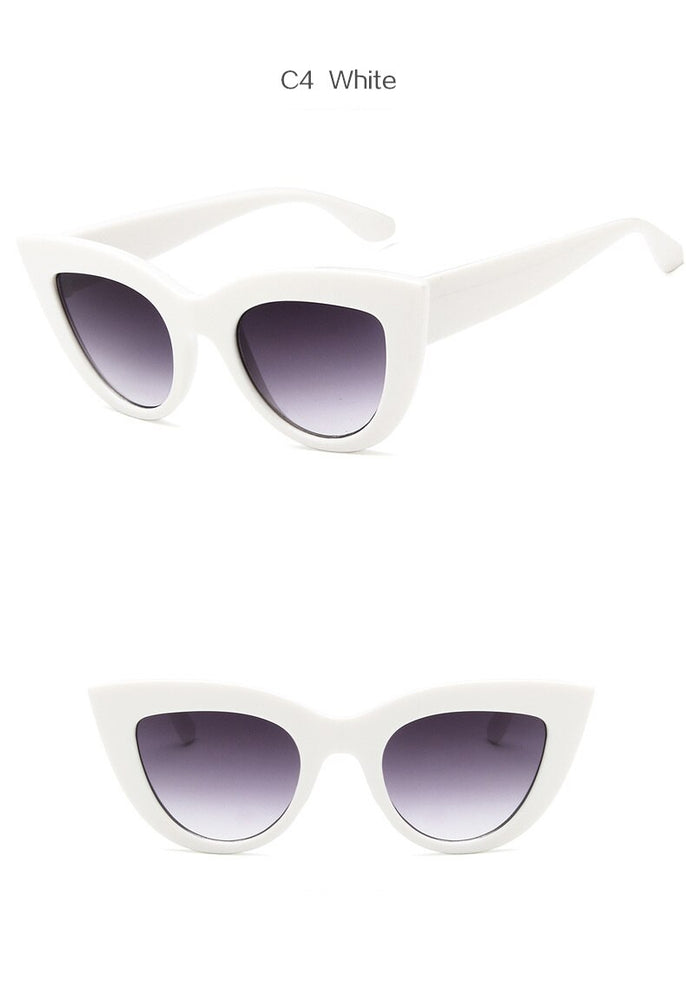 Retro Cat Eye Style Shades Sunglasses