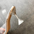 Luxury Women Pointed Toe Transparent High Heel Pumps