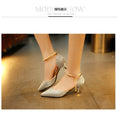 Thin Breathable Pointed toe Pearl High Heels