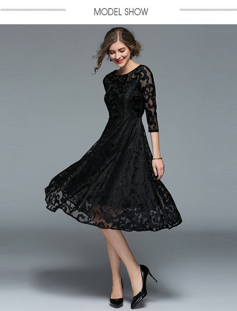 Luxury Lace Style Slim Party Dress