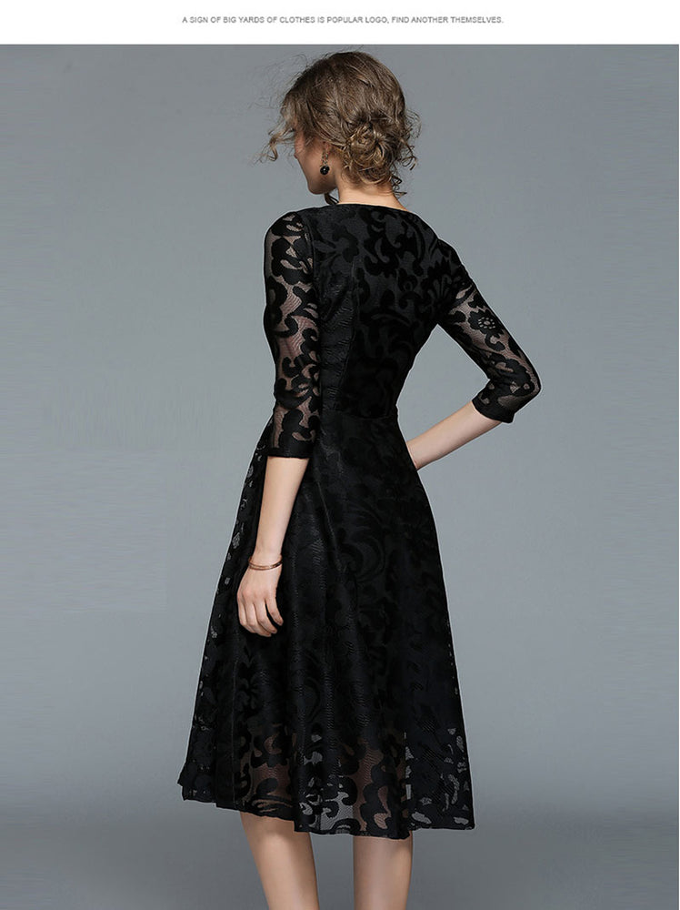 Luxury Lace Style Slim Party Dress