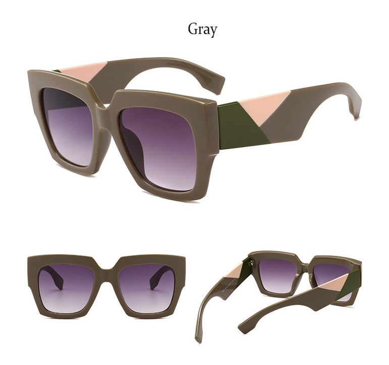 luxury Oversized Square Retro Big frame Sunglasses