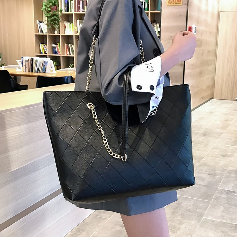 Luxury Leather women Tote Handbags