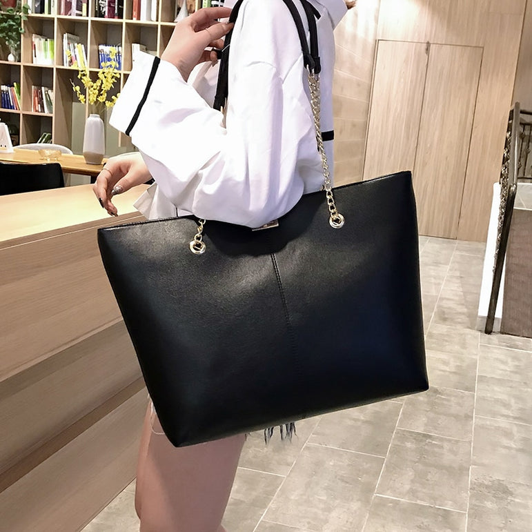 Luxury Leather women Tote Handbags