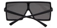 Big Square Frame Flat Oversized Sunglasses