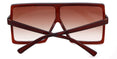 Big Square Frame Flat Oversized Sunglasses